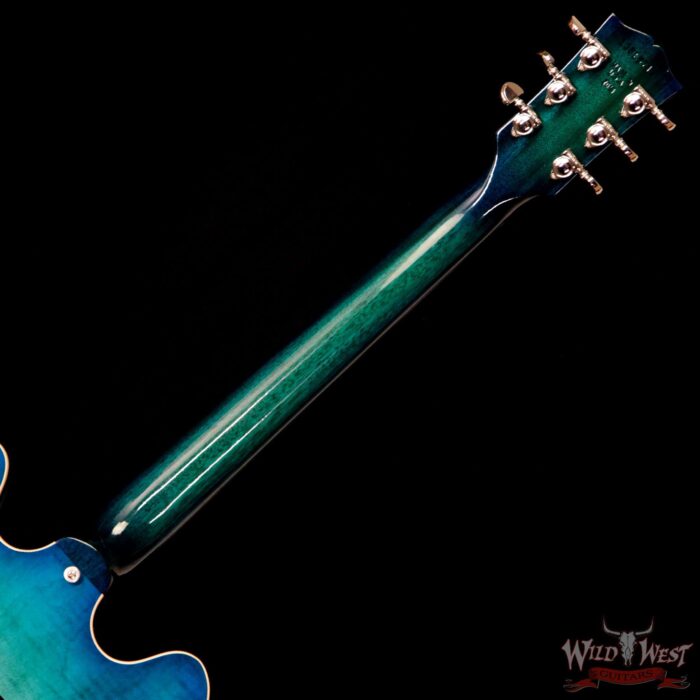 Gibson Memphis ES-335 Figured 2018 Dark Rosewood Fretboard Aquamarine - Image 9