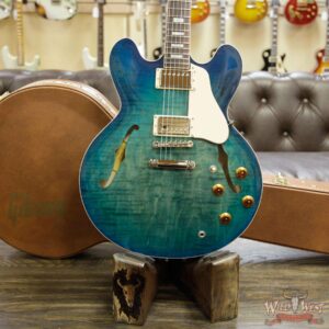 Gibson Memphis ES-335 Figured 2018 Dark Rosewood Fretboard Aquamarine - Image 12