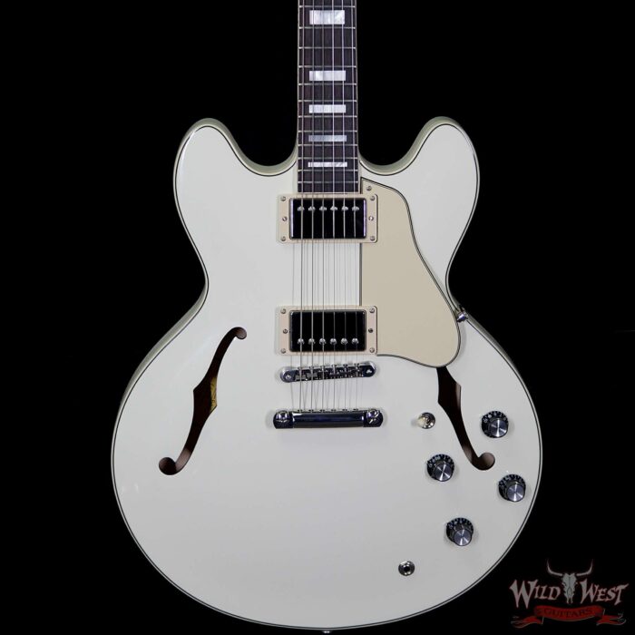 Gibson Memphis ES-335 Big Block Retro 2018 Dark Rosewood Fingerboard Classic White - Image 3
