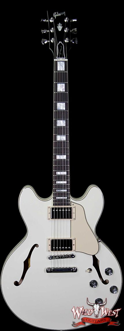 Gibson Memphis ES-335 Big Block Retro 2018 Dark Rosewood Fingerboard Classic White