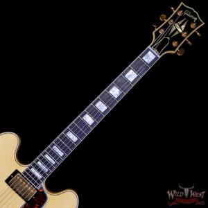 Gibson Custom Shop M2M 1959 ES-355 Reissue with Bigsby Murphy Lab Ultra Light Aged Heavy Antique White 8.95 lbs - Image 4