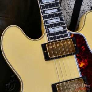Gibson Custom Shop M2M 1959 ES-355 Reissue with Bigsby Murphy Lab Ultra Light Aged Heavy Antique White 8.95 lbs - Image 10