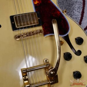 Gibson Custom Shop M2M 1959 ES-355 Reissue with Bigsby Murphy Lab Ultra Light Aged Heavy Antique White 8.95 lbs - Image 11