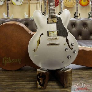 Gibson Memphis ES-335 Metallic 2018 Rosewood Fingerboard Silver Metallic - Image 8
