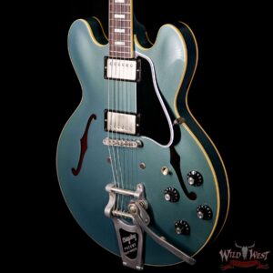 Gibson Memphis ES-335 Anchor Stud 2018 VOS Bigsby Antique Pelham Blue - Image 2