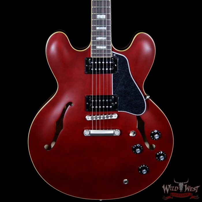 Gibson Memphis ES-335 Satin 2018 Rosewood Fingerboard Wine Red - Image 3
