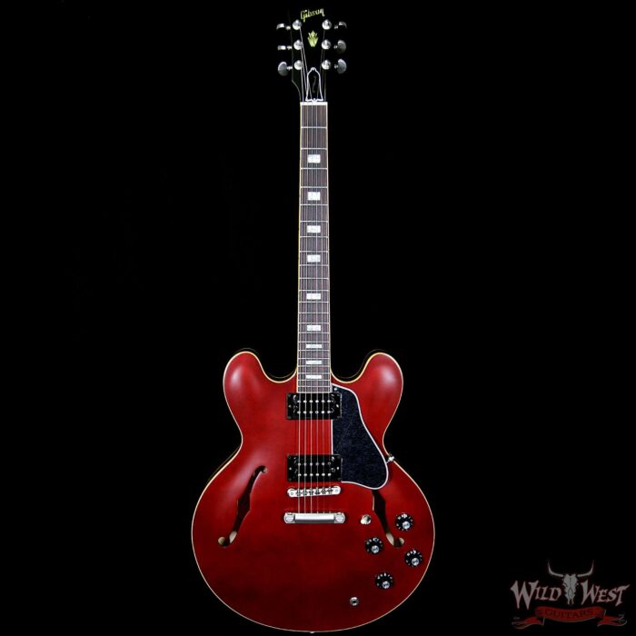 Gibson Memphis ES-335 Satin 2018 Rosewood Fingerboard Wine Red - Image 5