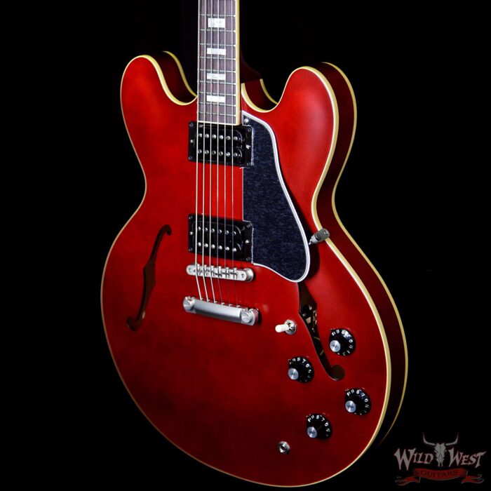 Gibson Memphis ES-335 Satin 2018 Rosewood Fingerboard Wine Red - Image 2