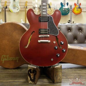 Gibson Memphis ES-335 Satin 2018 Rosewood Fingerboard Wine Red - Image 10