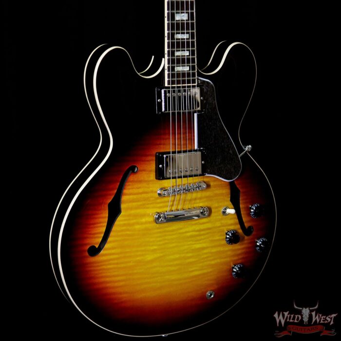 Gibson Memphis Limited 1 of 200 ES-335 Figured Slim Neck Sunset Burst - Image 4