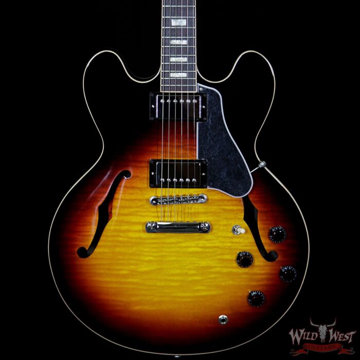 Gibson Memphis Limited 1 of 200 ES-335 Figured Slim Neck Sunset Burst - Image 3