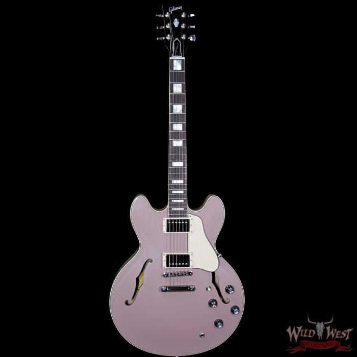 2018 Gibson ES-335 Big Block Retro Mid-Century Modern Horsepower Limited Wood Rose Metallic - Image 5