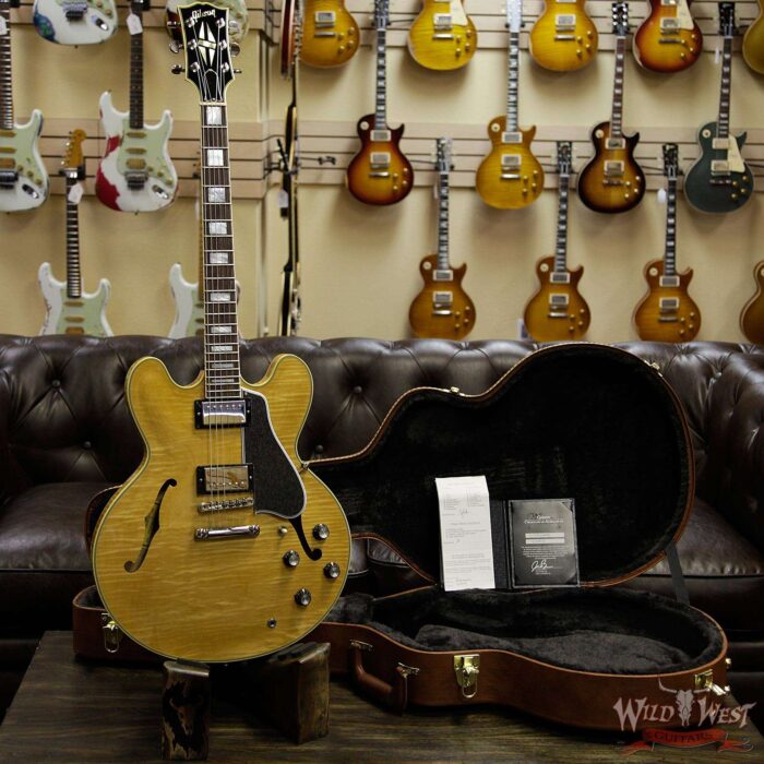 Gibson ES-355 Figured 2019 Dark Rosewood Fingerboard Vintage Natural - Image 11