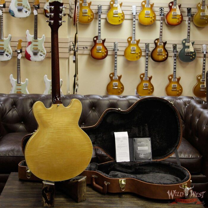 Gibson ES-355 Figured 2019 Dark Rosewood Fingerboard Vintage Natural - Image 13