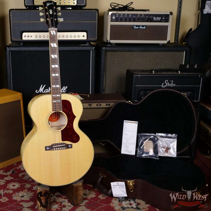 Gibson J-185 Original Electric-Acoustic Guitar Antique Natural - Image 5