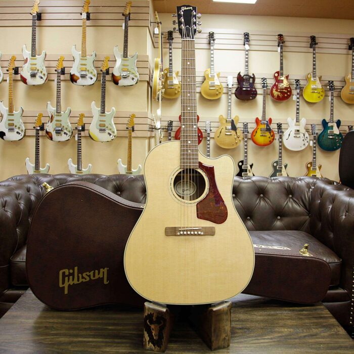 Gibson Montana J-45 Walnut AG Walnut Cutaway Fingerboard Maple Neck Natural Electric-Acoustic - Image 11