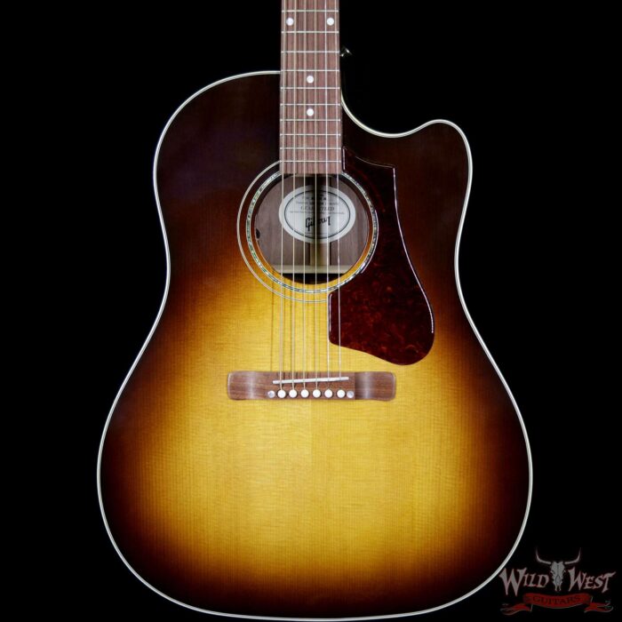 Gibson Montana J-45 AG Cutaway Walnut Fingerboard Maple Neck Walnut Burst Electric-Acoustic - Image 3