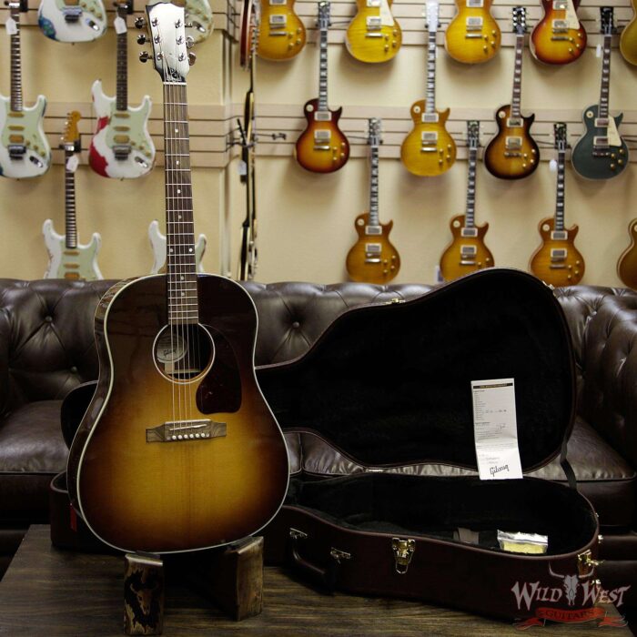 Gibson Montana J-45 Studio Walnut Burst Electric-Acoustic Guitar - Image 5