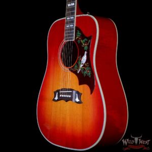 Gibson Montana Frank Hannon Love Dove Electric-Acoustic Vintage Cherry Sunburst Signed by Frank Hannon - Image 2