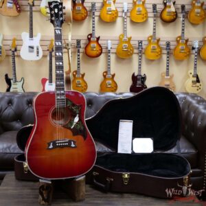 Gibson Montana Frank Hannon Love Dove Electric-Acoustic Vintage Cherry Sunburst Signed by Frank Hannon - Image 5