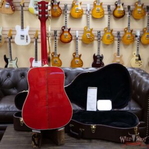 Gibson Montana Frank Hannon Love Dove Electric-Acoustic Vintage Cherry Sunburst Signed by Frank Hannon - Image 8