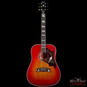 Gibson Montana Frank Hannon Love Dove Electric-Acoustic Vintage Cherry Sunburst Signed by Frank Hannon - Image 3