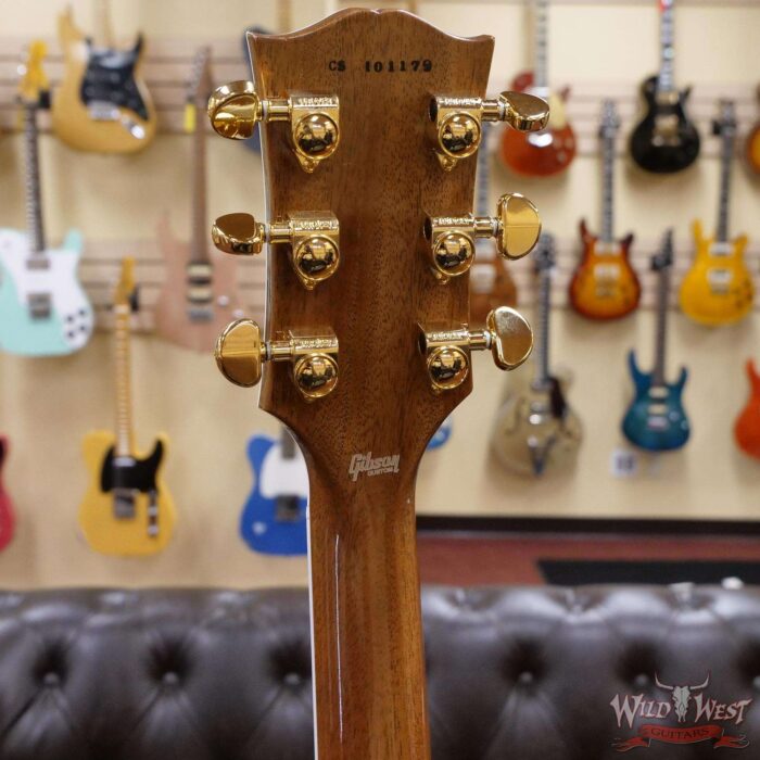 Gibson Custom Shop M2M Hand Selected 5A Quilt Maple Top Les Paul Custom Ebony Board with Tree of Life Inlay Chablis Pink - Image 10