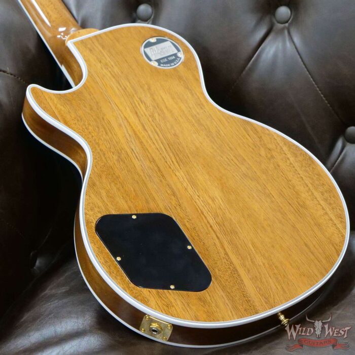 Gibson Custom Shop M2M Hand Selected 5A Quilt Maple Top Les Paul Custom Ebony Board with Tree of Life Inlay Chablis Pink - Image 11