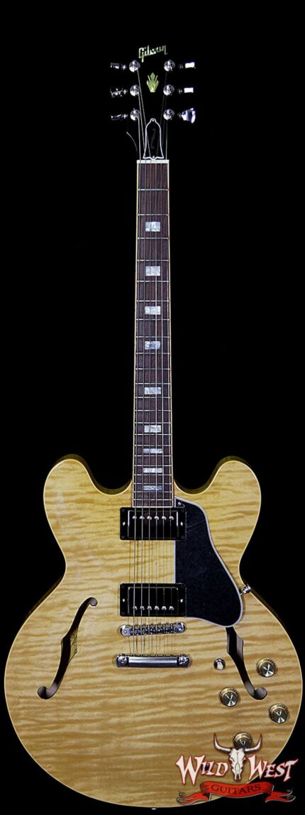 Gibson Memphis ES-335 Figured 2018 Dark Rosewood Fretboard Dark Vintage Natural