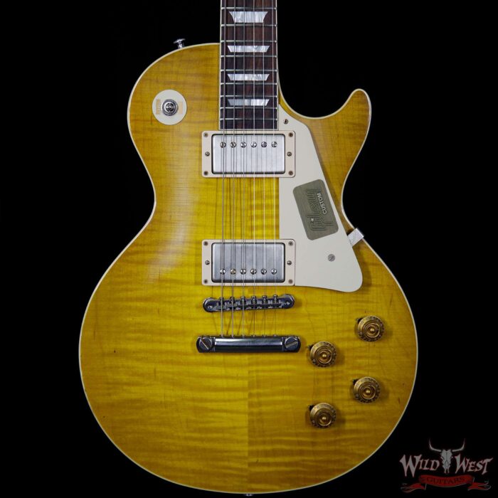 Gibson Custom Shop Standard Historic Les Paul R8 Aged Lemon Burst 1958 Reissue 8.50 Pounds - Image 3