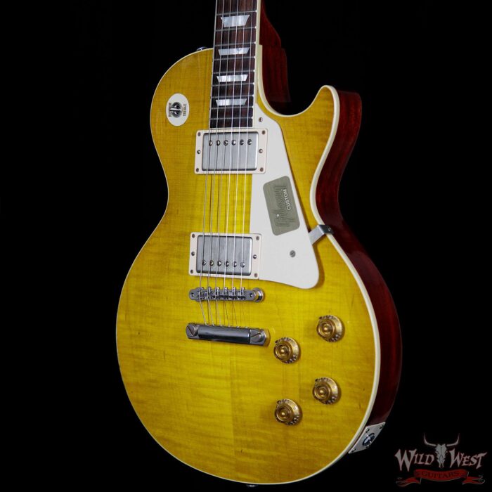 Gibson Custom Shop Standard Historic Les Paul R8 Aged Lemon Burst 1958 Reissue 8.50 Pounds - Image 2