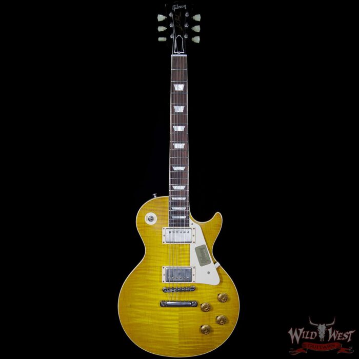 Gibson Custom Shop Standard Historic Les Paul R8 Aged Lemon Burst 1958 Reissue 8.50 Pounds - Image 5