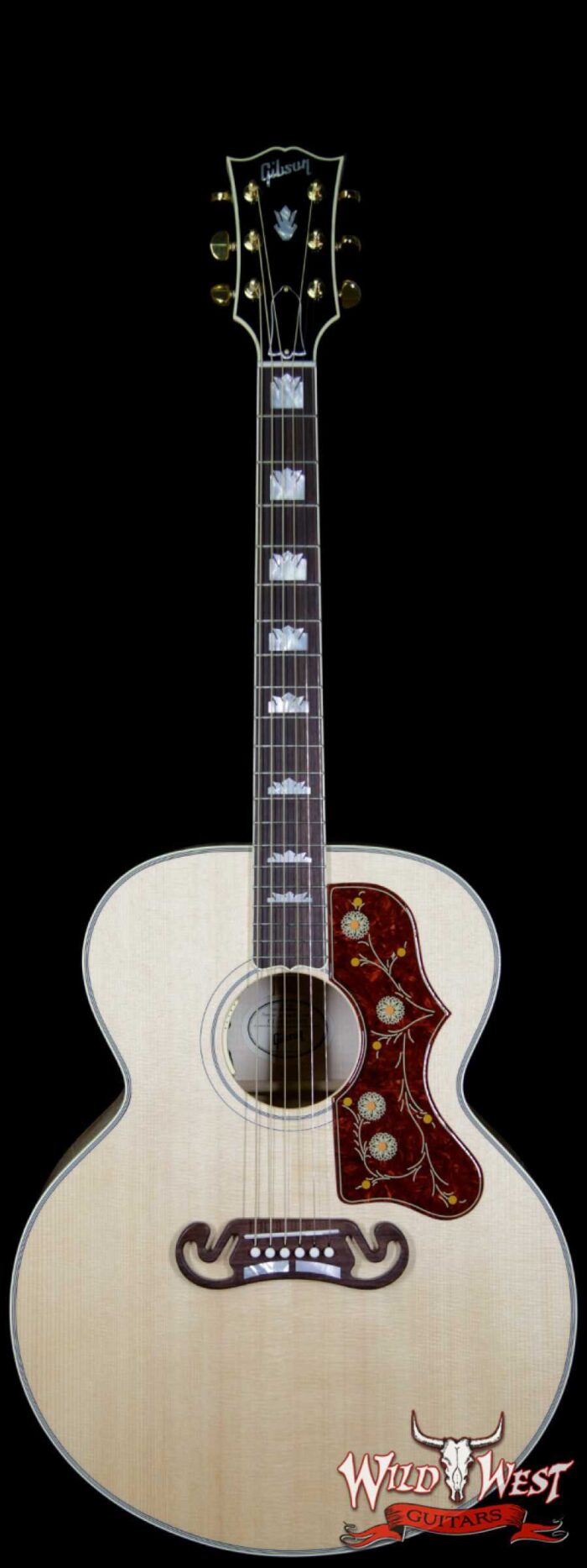 2018 Gibson Montana SJ-200 Standard Flame Maple Side Back & Neck Rosewood Board Antique Natural - Image 1