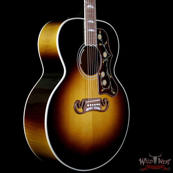 Gibson SJ-200 Standard Electric-Acoustic Guitar Vintage Sunburst - Image 4