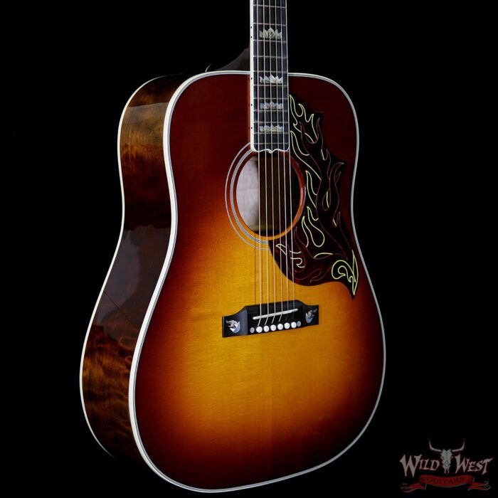 2018 Gibson Custom Shop Wildfirebird Hummingbird Quilt Maple Side & Back Flame Maple Neck Wildfire Burst - Image 4