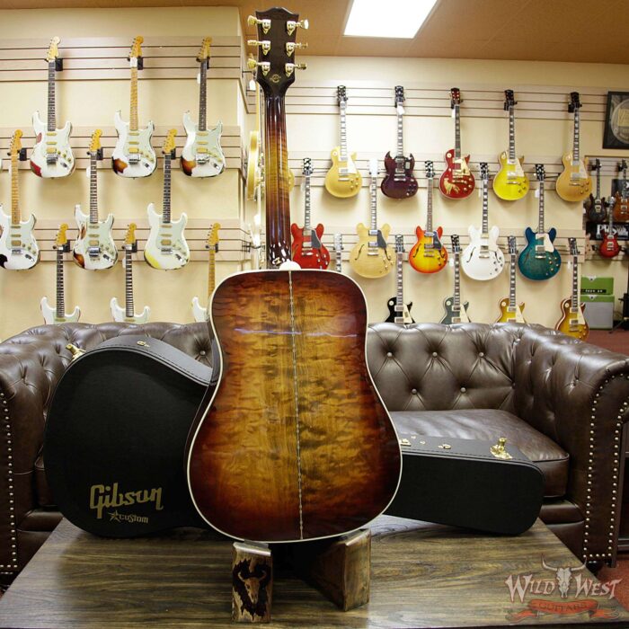 2018 Gibson Custom Shop Wildfirebird Hummingbird Quilt Maple Side & Back Flame Maple Neck Wildfire Burst - Image 14