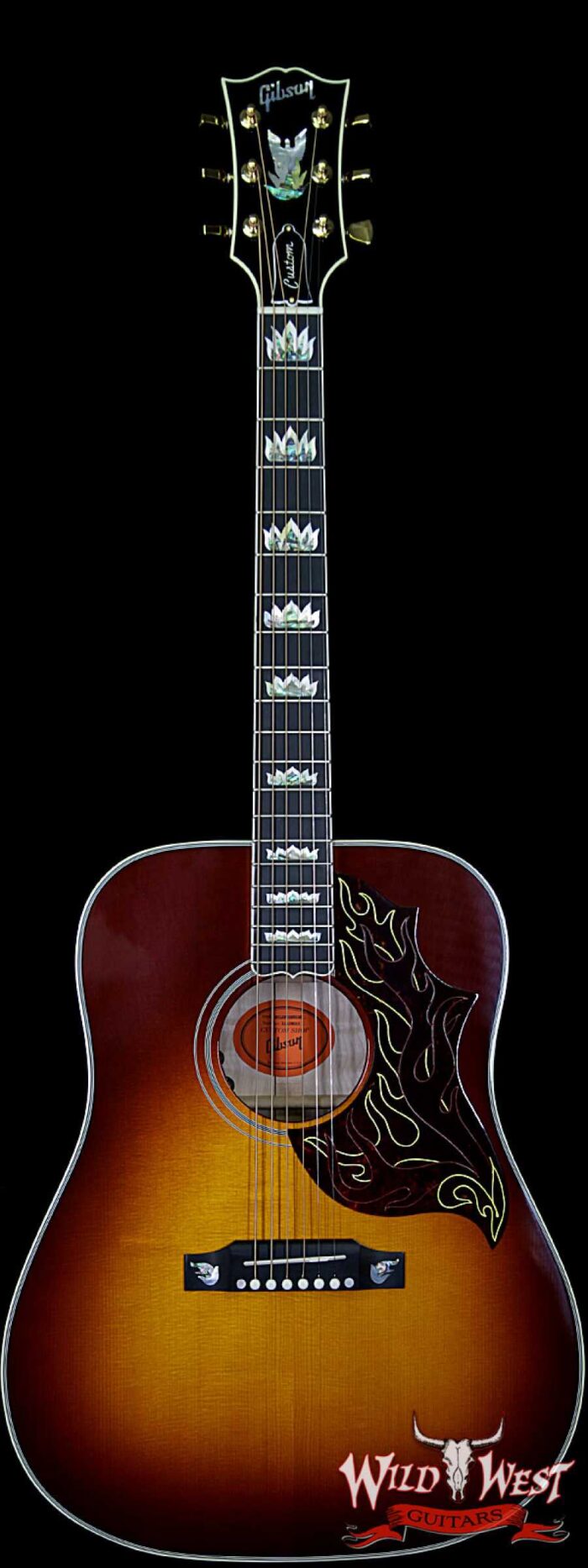 2018 Gibson Custom Shop Wildfirebird Hummingbird Quilt Maple Side & Back Flame Maple Neck Wildfire Burst - Image 1