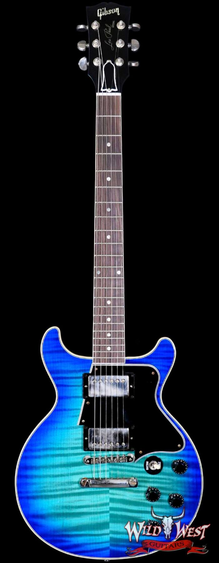 Gibson Custom Shop Les Paul Special Double Cut Figured Top Blue Burst 7.90 LBS - Image 1