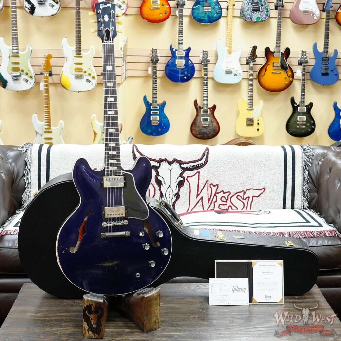 Gibson Custom Shop M2M 1964 ES-335 Murphy Lab Heavy Aged Candy Apple Blue 7.65 LBS - Image 6