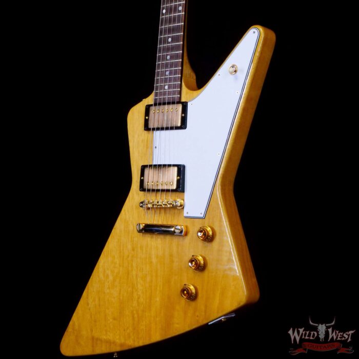 Gibson Custom Shop 1958 Korina Explorer Reissue Natural (White Pickguard) - Image 2