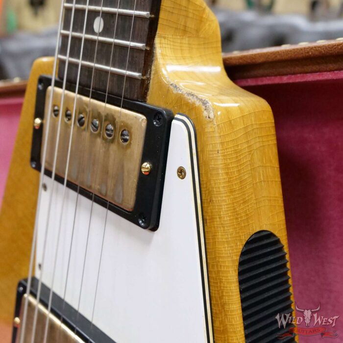 Gibson Custom Shop Limited 1 of 81 the 1958 Korina Flying V Brazilian Rosewood Board Murphy Lab Aged - Image 10