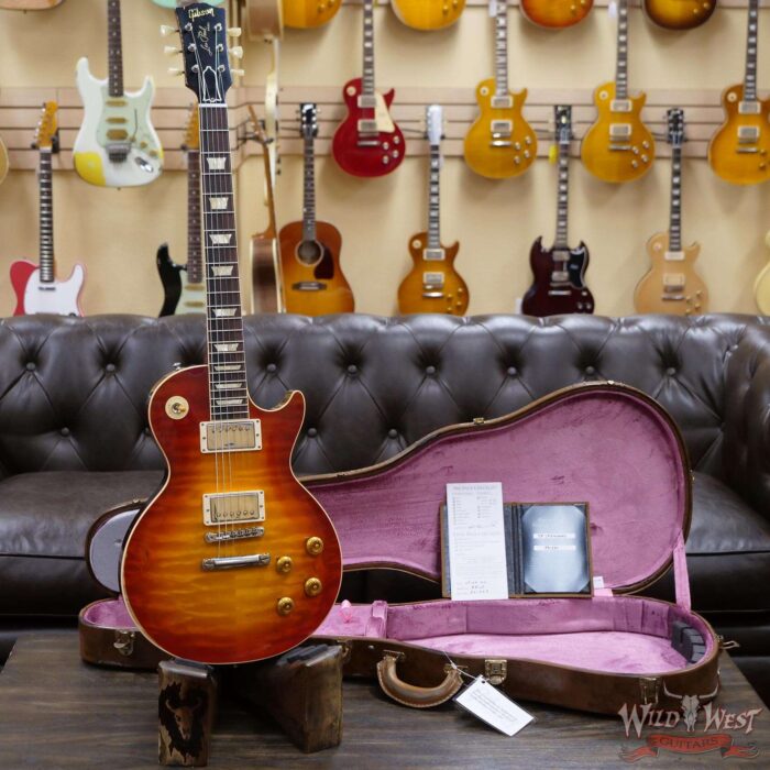 Gibson Custom Shop M2M Hand Selected 1958 Les Paul Standard ‘58 Reissue R8 Heavy Aged Cherry Sunburst (First Standard Color) 8.20 LBS - Image 6