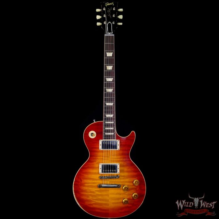 Gibson Custom Shop M2M Hand Selected 1958 Les Paul Standard ‘58 Reissue R8 Heavy Aged Cherry Sunburst (First Standard Color) 8.20 LBS - Image 3