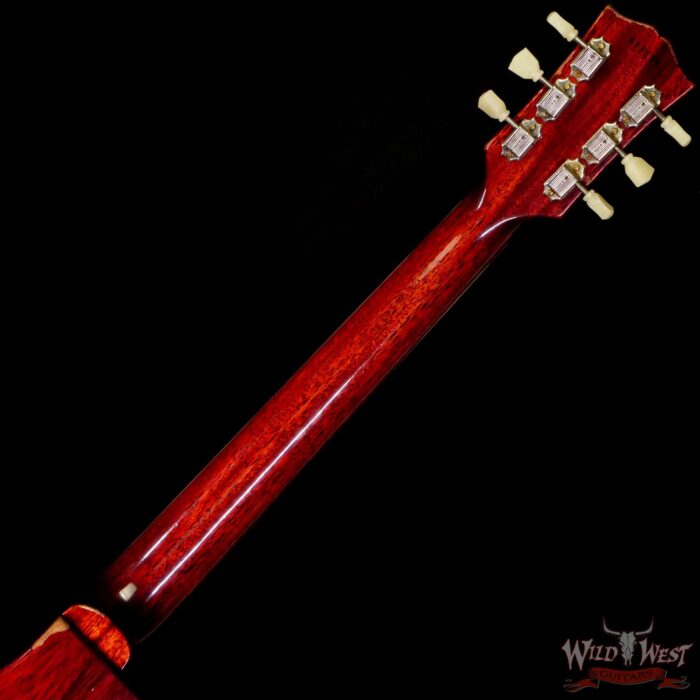 Gibson Custom Shop M2M Hand Selected 1958 Les Paul Standard ‘58 Reissue R8 Heavy Aged Cherry Sunburst (First Standard Color) 8.20 LBS - Image 5