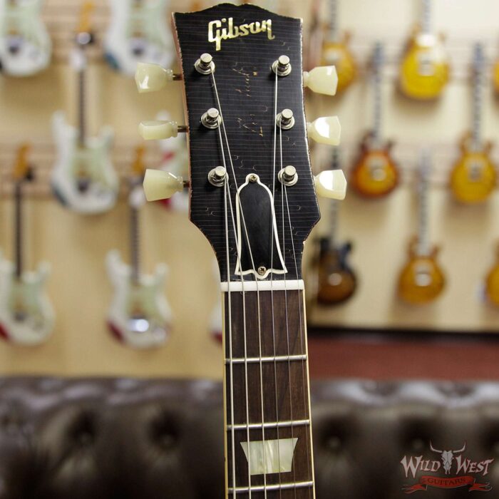 Gibson Custom Shop Historic 1959 Les Paul Light Aged Hand Selected Killer Top Brazilian Rosewood Board Royal Teaburst 8.75 LBS - Image 7