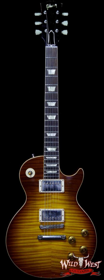 Gibson Custom Shop Historic 1959 Les Paul Light Aged Hand Selected Killer Top Brazilian Rosewood Board Royal Teaburst 8.75 LBS