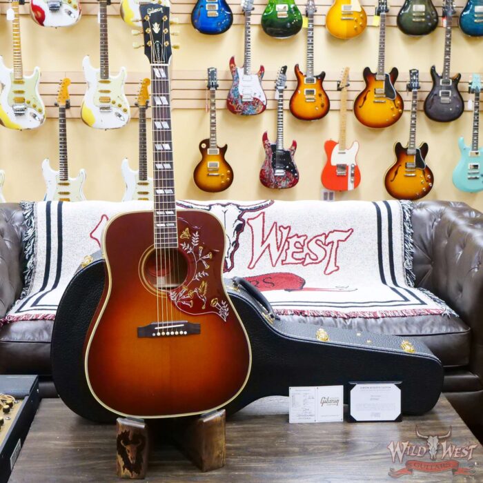 Gibson Acoustic Custom Shop 1960 Hummingbird Fixed Bridge Heritage Cherry Sunburst - Image 5