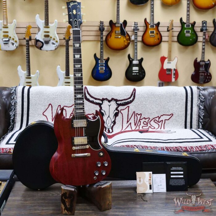 Gibson Custom Shop 1961 Les Paul SG Standard Reissue Stop Bar VOS Cherry Red 6.35 LBS - Image 6