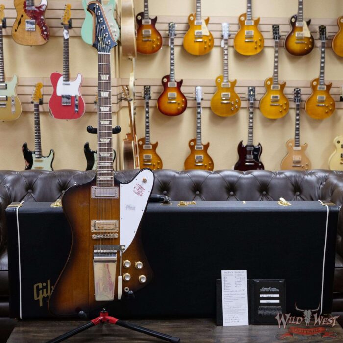 Gibson Custom Shop 1963 Firebird V Indian Rosewood Fingerboard VOS Vintage Sunburst - Image 6