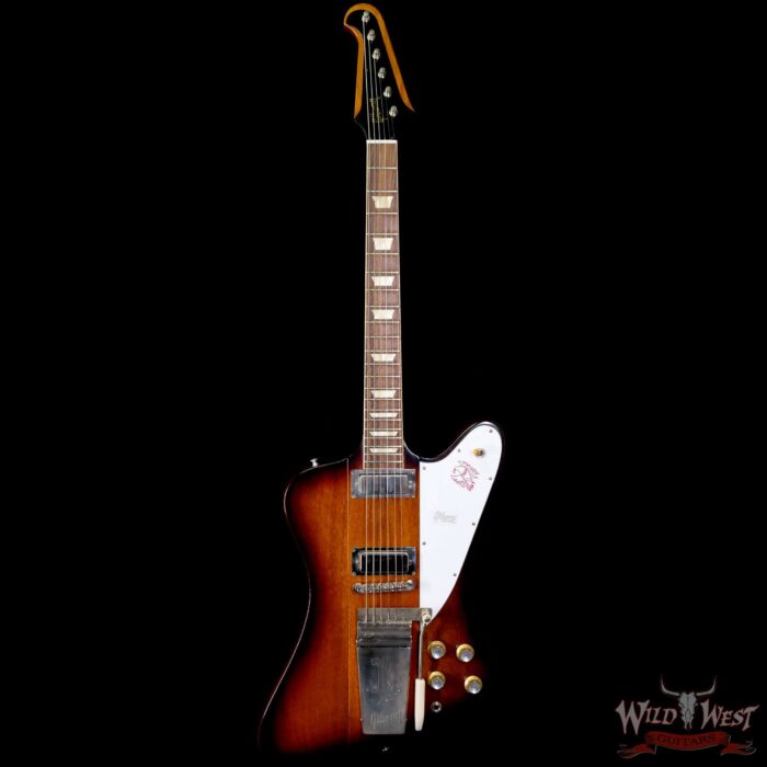 Gibson Custom Shop 1963 Firebird V Indian Rosewood Fingerboard VOS Vintage Sunburst - Image 3